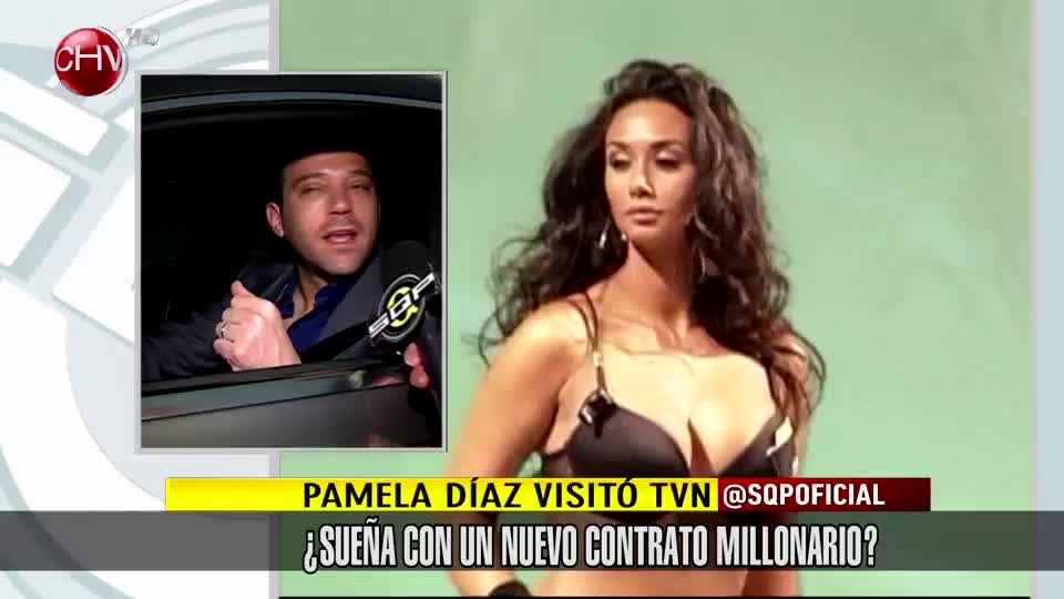 Pamela Díaz visitó canal ¿Busca de contrato millonario?