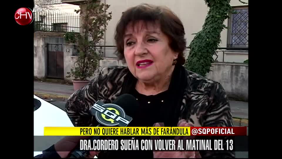 Dra. Cordero sueña con volver a su ex programa matinal