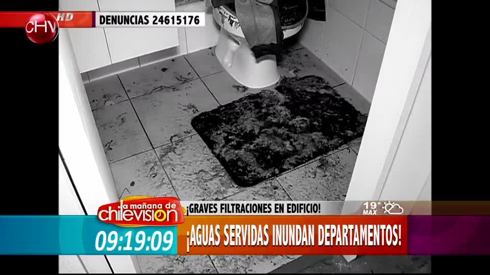 Aguas servidas inundan por completo departamentos en La Florida