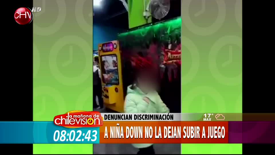 Niña down fue discriminada en un centro de entretención