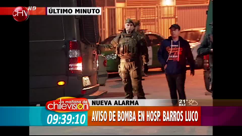 Aviso de bomba en hospital Barros Luco