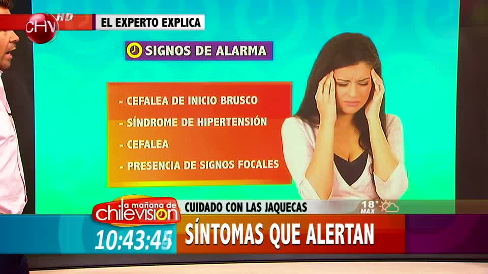 Experto explica como diferenciar una migraña de un infarto cerebral