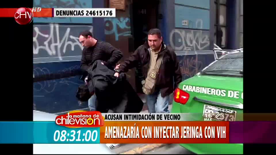 Hombre amenaza a sus vecinos con inyectarles jeringa con VIH
