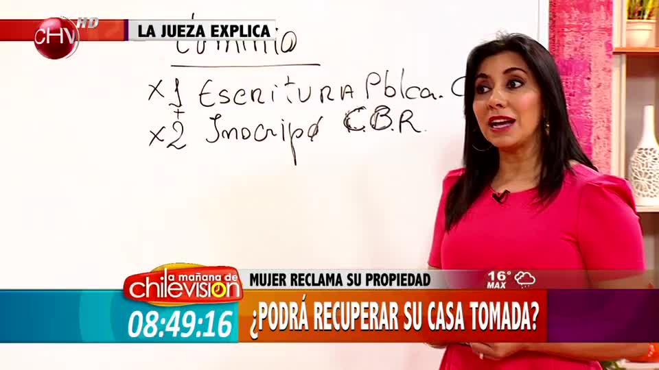 La Jueza explica si es que se puede recuperar una casa tomada