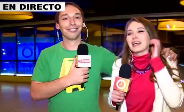 La fuerte caída de Rodrigo Gallina en una pista de hielo