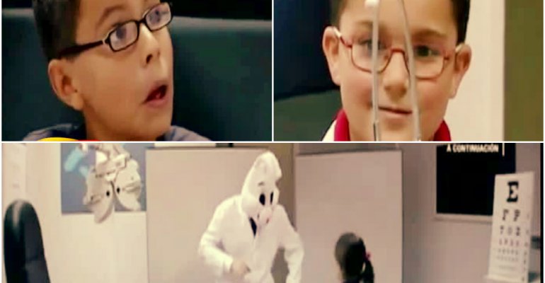 Mira la reacción de los niños que cayeron en broma de un particular médico