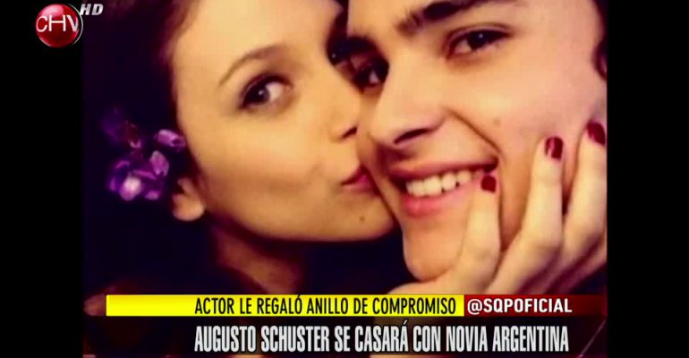 Augusto Schuster se casará con su novia argentina Bárbara Vélez