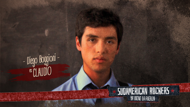 Diego Boggioni es Claudio en la serie Sudamerican Rockers