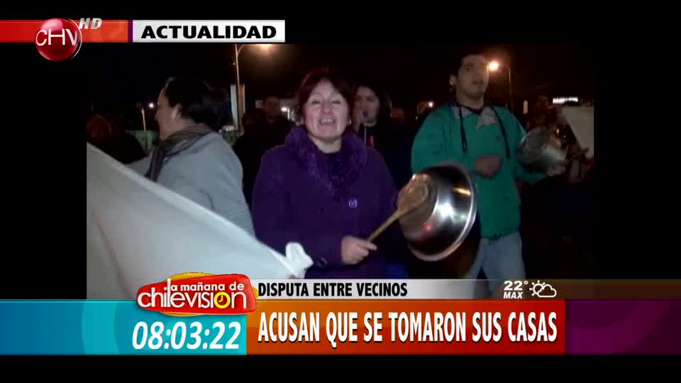Familias protestar porque se tomaron sus casas en la VI región