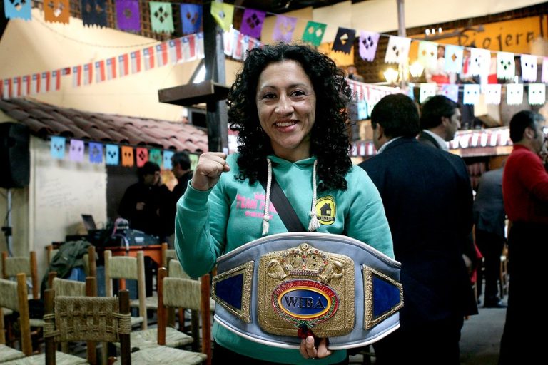 Destacada boxeadora 
