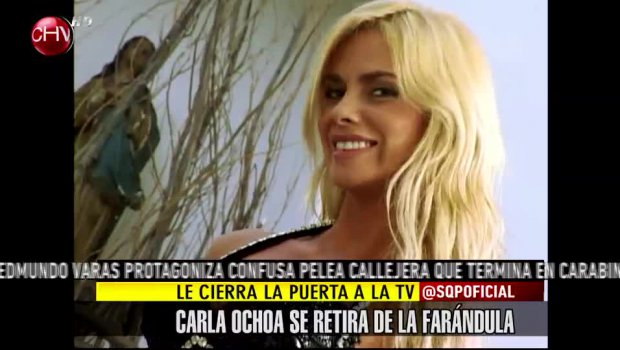 Carla Ochoa quiere despedirse para siempre de la farándula