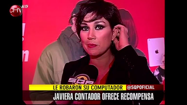 Javiera Contador ofrece recompensa por robo de su computador