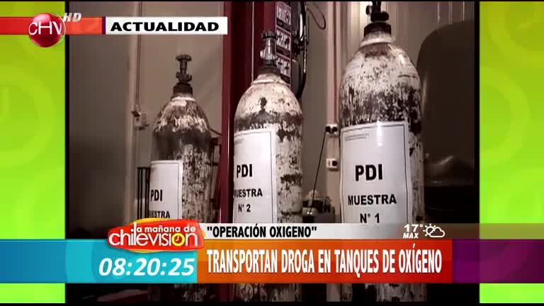 PDI detuvo a narcotraficantes transportaban droga en tubos de oxígeno