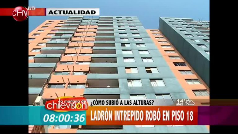 Ladrón intrépido robó en departemento del piso 18