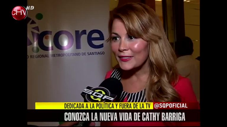 Cathy Barriga y su nueva vida dedicada 100% a la política