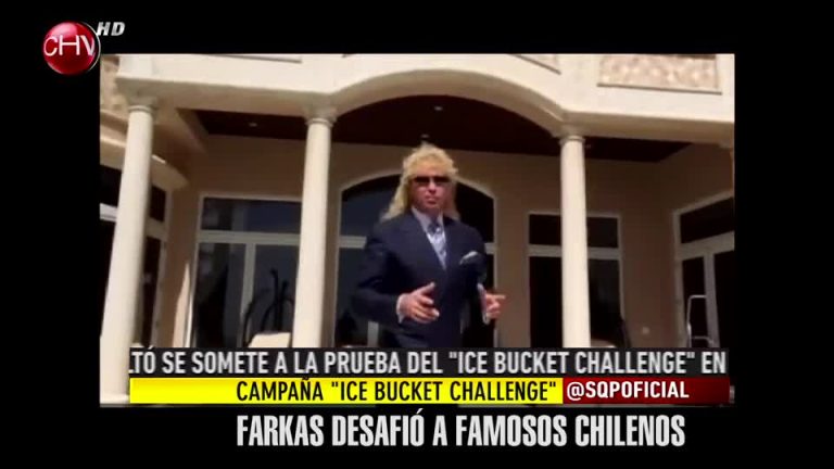 Farkas realizó el “Ice Bucket Challenge” y desafió a famosos chilenos