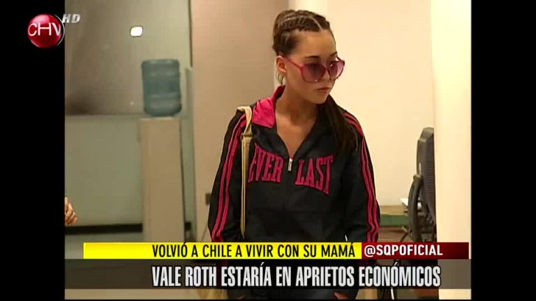 Vale Roth habría vuelto a Chile por problemas económicos