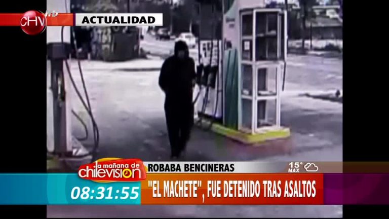 Mira la historia del “Machete” un delincuente que se dedicaba a asaltar bencineras