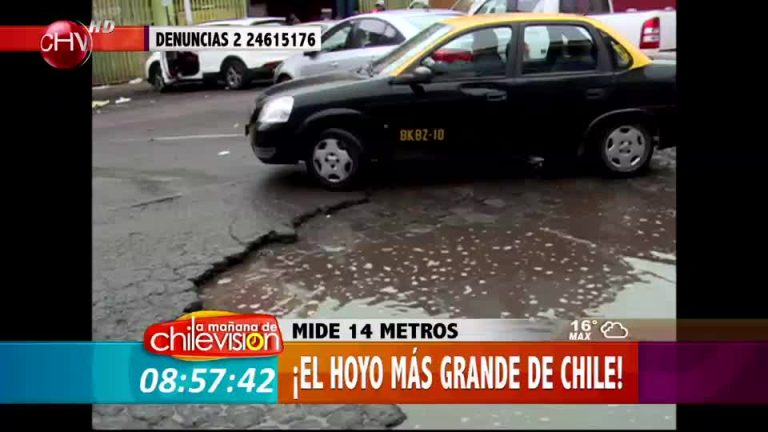 Mira el mal estado en que se encuentran las calles de Santiago