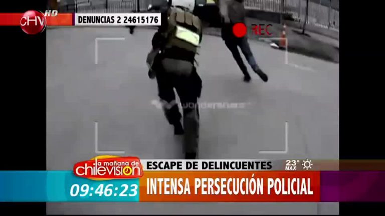 Mira sorprendentes imágenes sobre persecuciones policiales en Chile