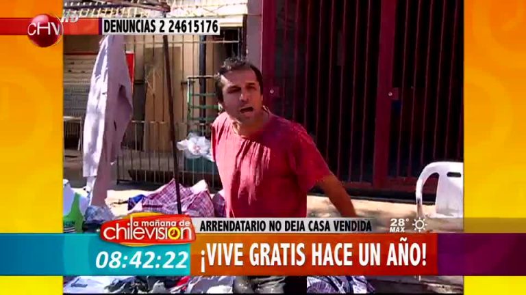Agresivo arrendatario vive gratis hace un año y no quiere dejar casa