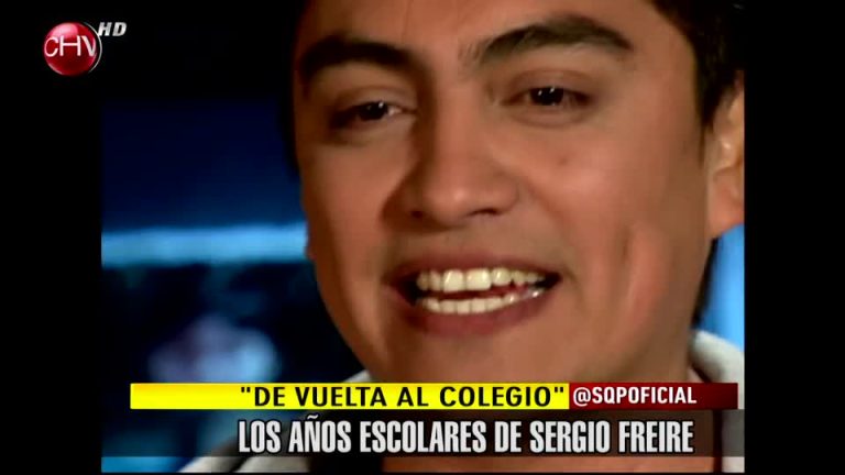 Mira cómo fueron los años de colegio de Sergio Freire