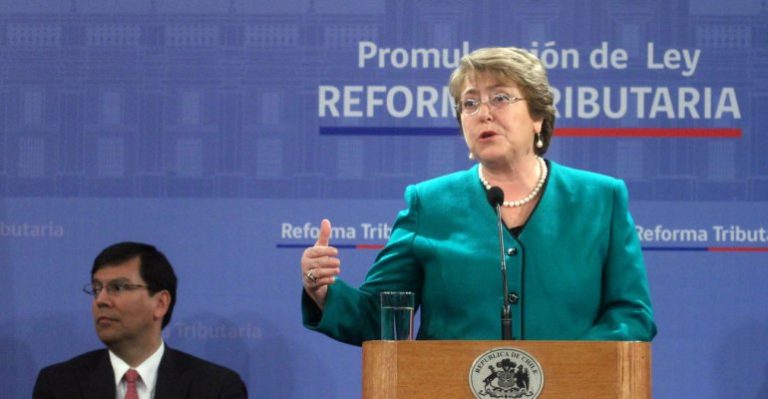Presidenta Michele Bachelet promulgó la reforma tributaria