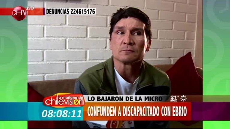 Agreden a discapacitado que confundieron con un ebrio en bus del Transantiago