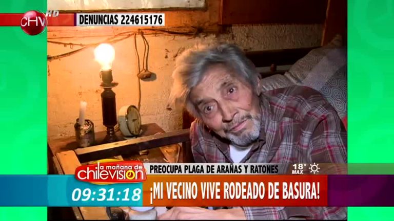 Preocupación por vecino que vive rodeado de basura y ratones