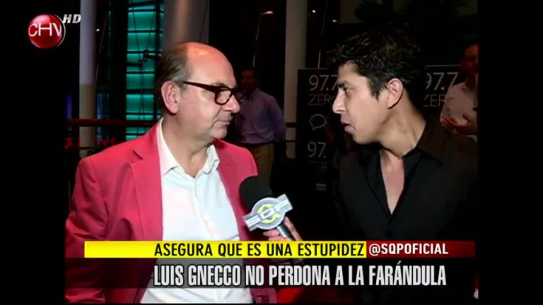 Luis Gnecco dispara contra la farándula: 