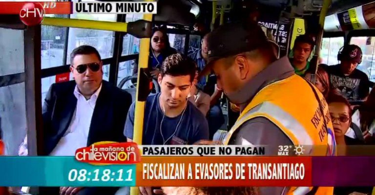 Conoce cómo son las fiscalizaciones a evasores del Transantiago