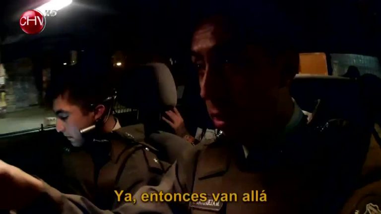 Carabineros realiza persecución sobre unos presuntos delincuentes (Parte 1)