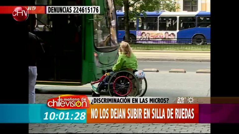 Minusválidos son discriminados en buses de la locomoción colectiva (2/2)