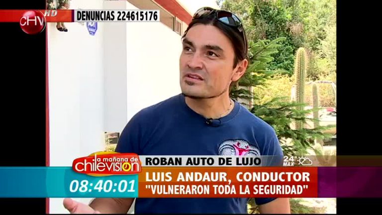 Luis Andaur sufrió el robo de su lujoso auto (Parte 1)
