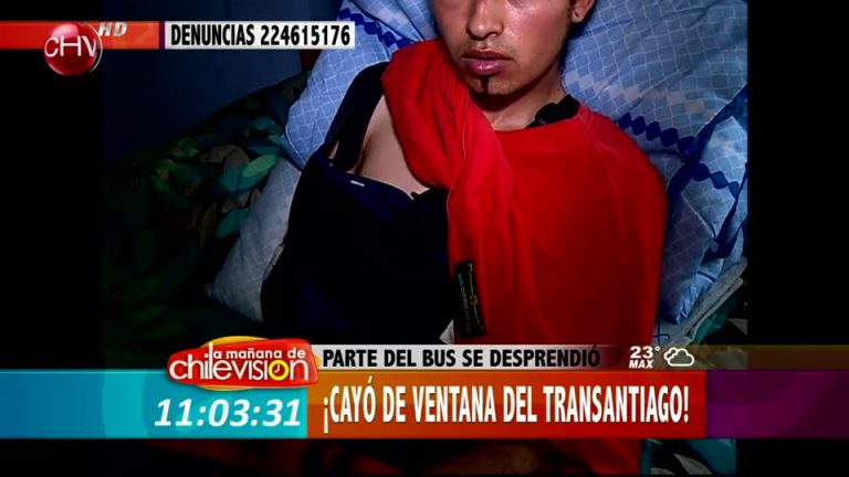 Joven eyectado del Transantiago: 