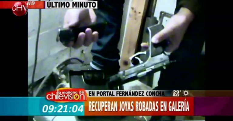 Recuperan joyas robadas en el portal Fernández Concha