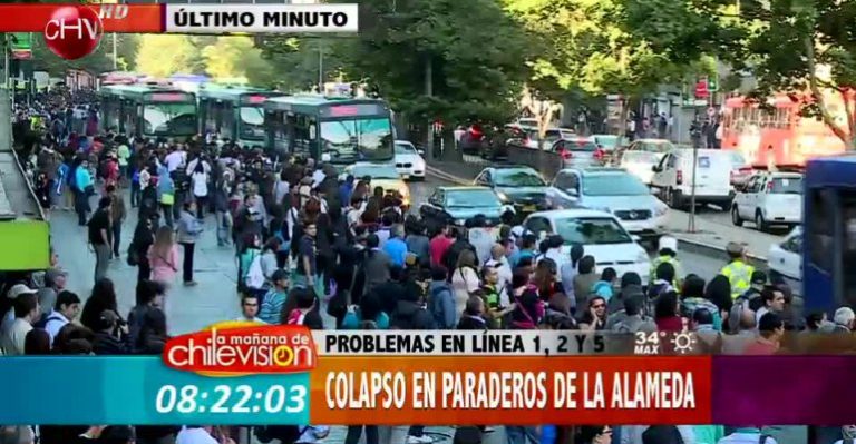 Santiaguinos se las arreglaron para superar caos que provocó problemas en el Metro