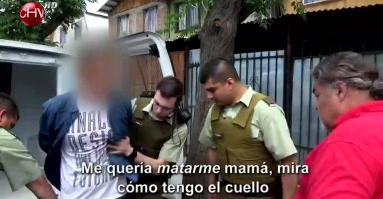 Joven drogadicto intentó apuñalar a su hermano frente a sus padres