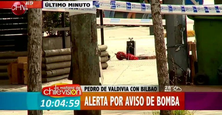 Extintor en la vía pública movilizó al Gope de Carabineros