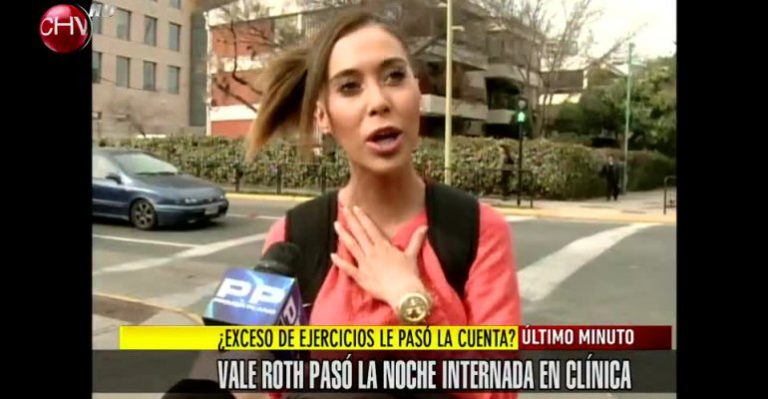 Valentina Roth pasó la noche internada en una clínica