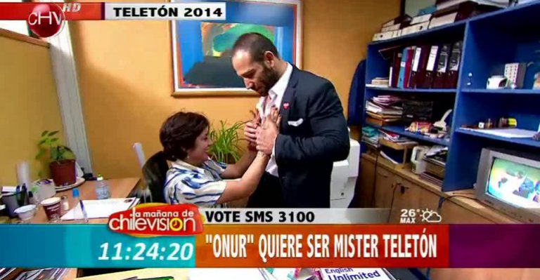Doble chileno de Onur se la juega para ganar el Míster Teletón 2014