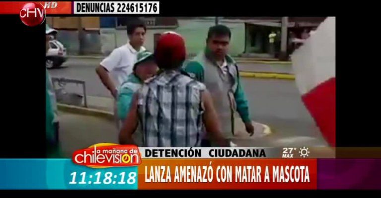 Detenciones Ciudadanas: Lanza amenazó con matar a mascota y fue duramente apresado