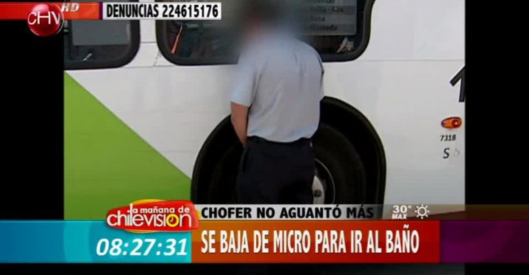 No aguantó más: Chofer Transantiago se bajó para ir al baño en pleno recorrido