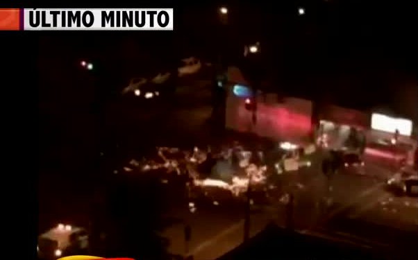 Imágenes de la explosión del helicóptero de carabineros en San Miguel