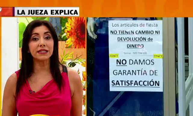 La Jueza Explica sobre los ticket de cambio y sus restricciones