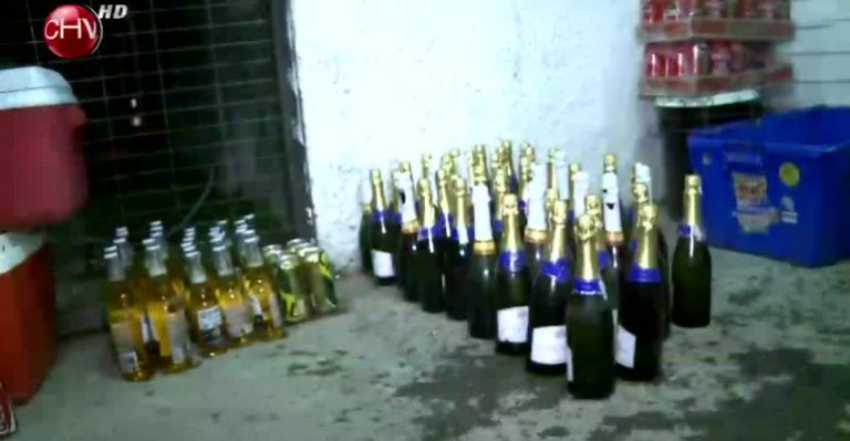 Carabineros realiza allanamiento en clandestino de bebidas alcohólicas