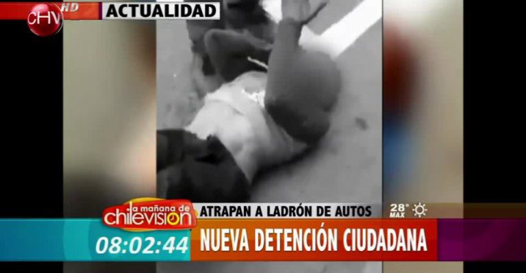 Delincuente sufrió brutal detención ciudadana en Melipilla