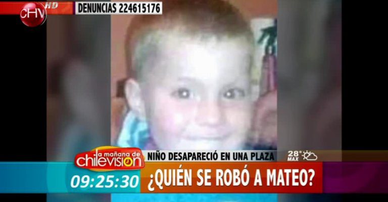 ¿Quién robó a Mateo? Niño de 2 años desapareció en una plaza de Calama