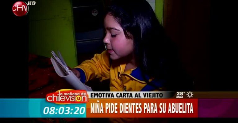 Niña pidió dientes para su abuela al Viejito Pascuero