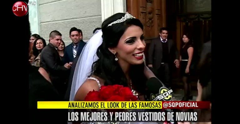 Jocelyn Medina estrenó sensual vestido de novia en su matrimonio